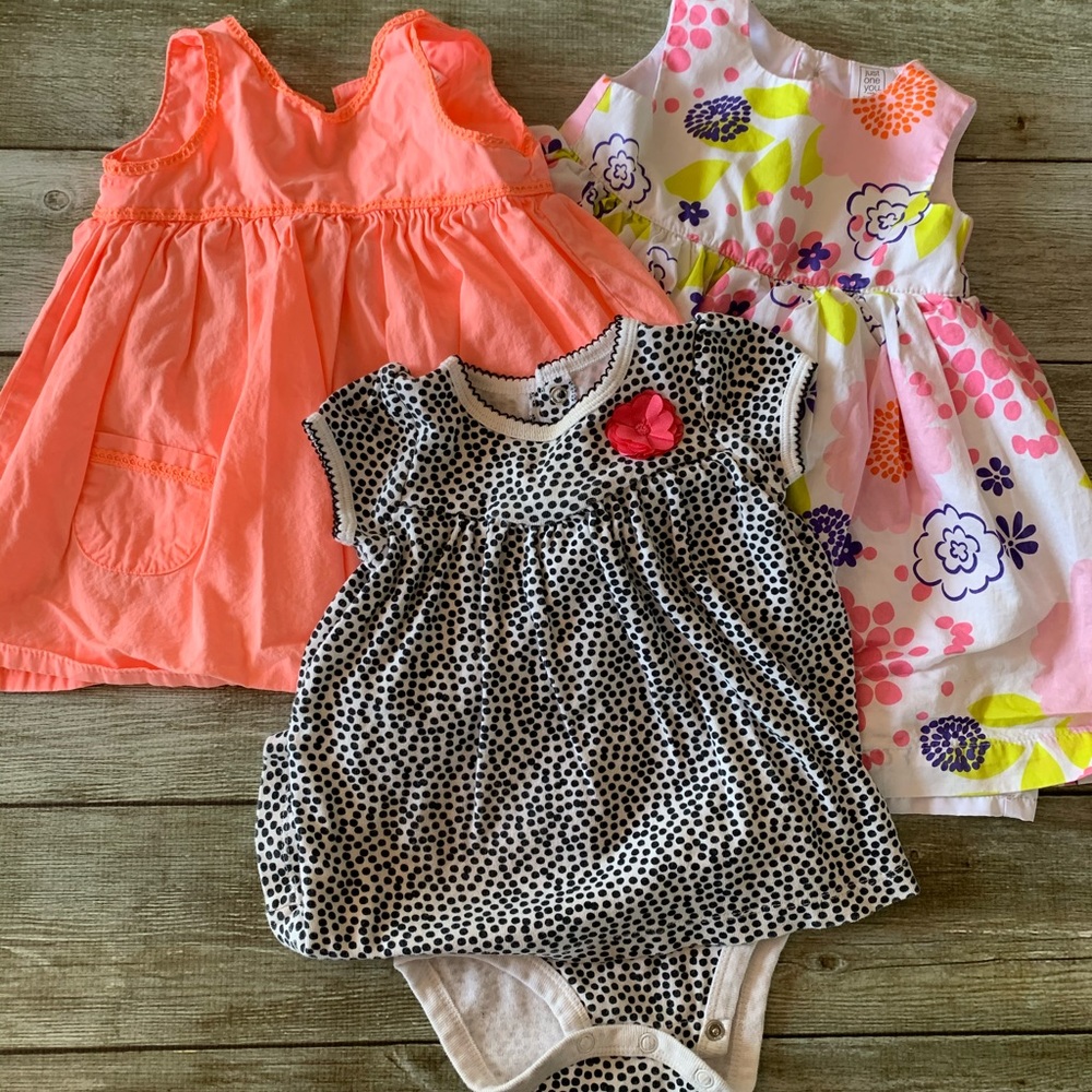 3 infant dresses